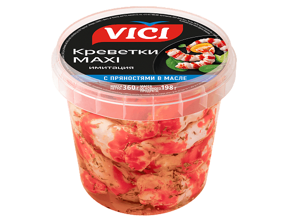 Креветки MAXI (из сурими) с пряностями в масле