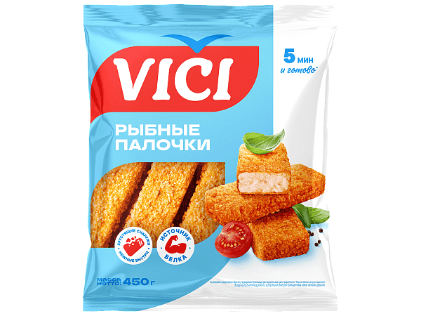 Рыбные палочки из минтая в панировке