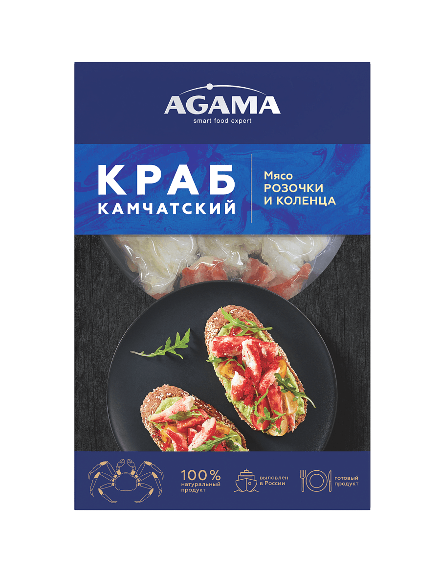 Краб Камчатский мясо розочки и коленца
