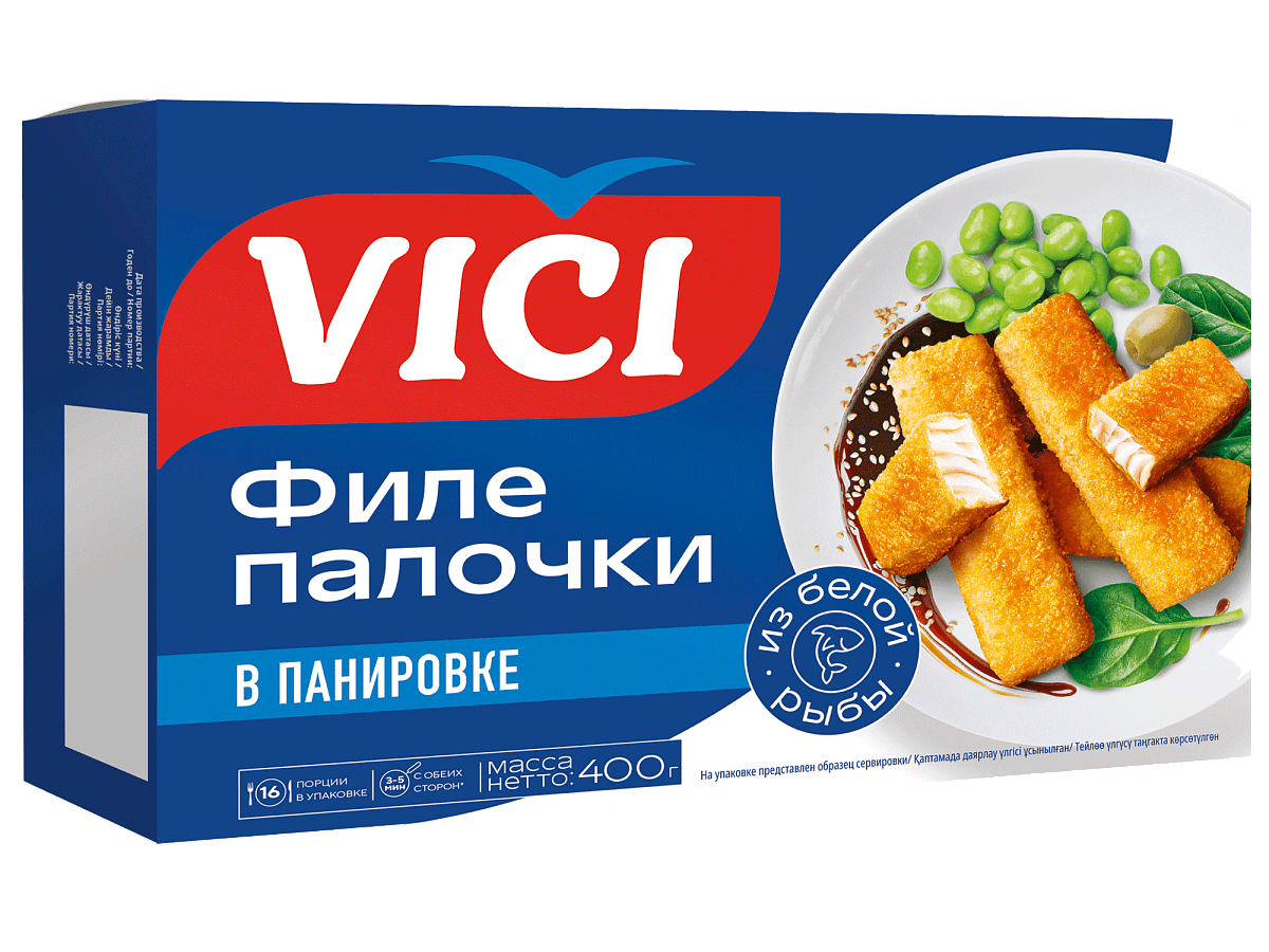 Рыбные палочки из филе в панировке